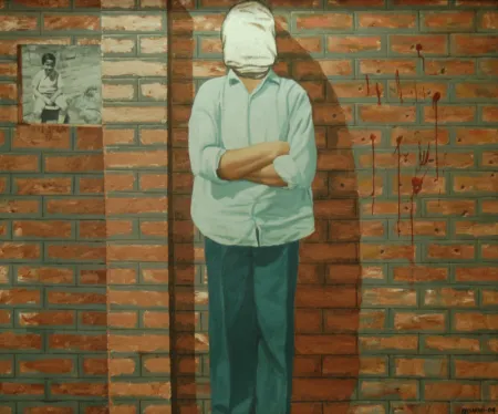 Infront of shooting squad